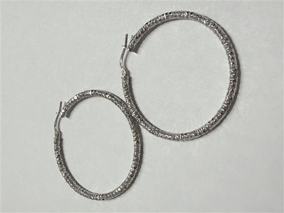 Orecchini Domar Donna Cerchi argento 925 diamantati in Argento ORAR-500-280 - ORAR-500-280